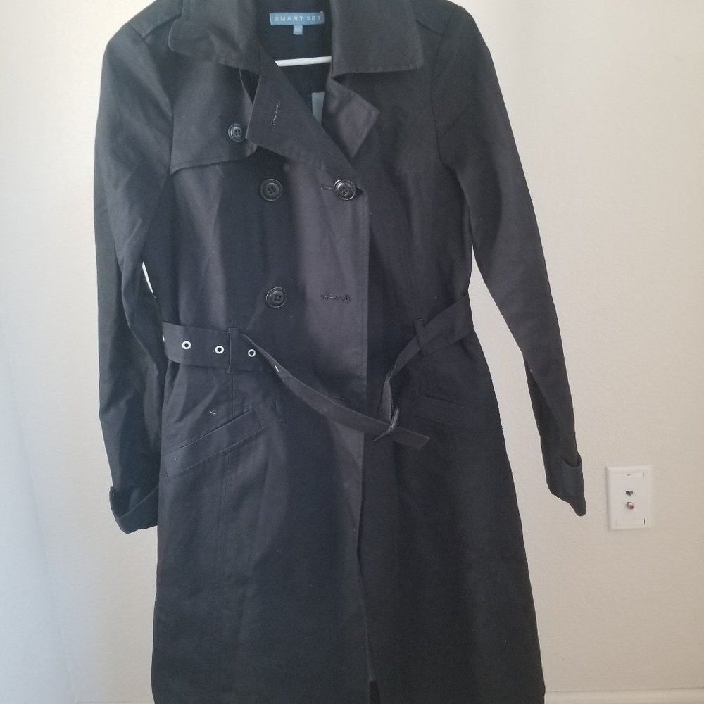 Navy Blue Long Jacket by Smart Set